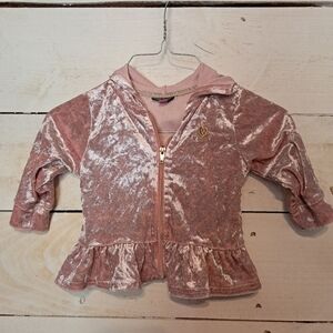 Vince Camuto Pink Velvet Toddler Jacket Size 18 Months